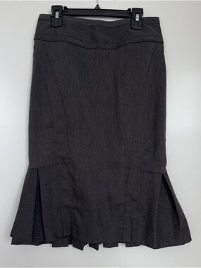 XOXO Charcoal Gray Pencil Skirt with Flared Hem
